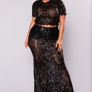 RED CARPET READY‼️ Annamarie Sequin set 2X